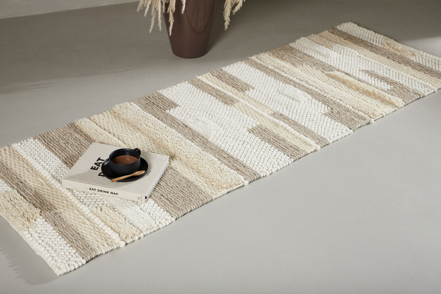Sixten Rektangulär - Krämvit/Beige -  200x70