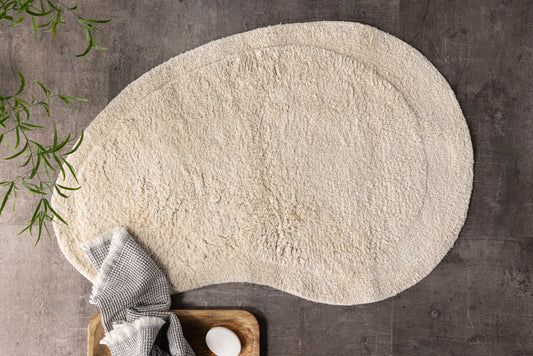 Elvis Oval - Vit -  60x85